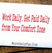 daily pay from comfort zone